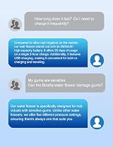 Binefia Water Flosser Cordless 5 Modes IPX7 300ML 6 Tips USB Rechargeable view 8