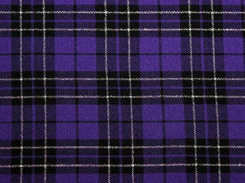 polyviscose tartan fabric
