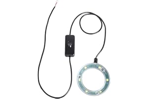 WURAWUS Spindle Light for CNC Milling Machine, Waterproof Magnetic LED Work Lights 12V Engraving Machine Magnetic Ring Spindle Lamp, Vertical Light Source Without Shadow (80mm)