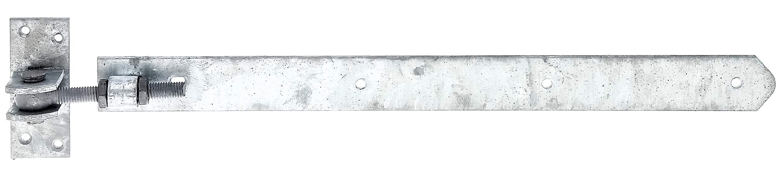 Steel Band Straight with Rounded End Adjustable by 30 mm 460 x 40 mm / M12 Oberflaeche: feuerverzinkt