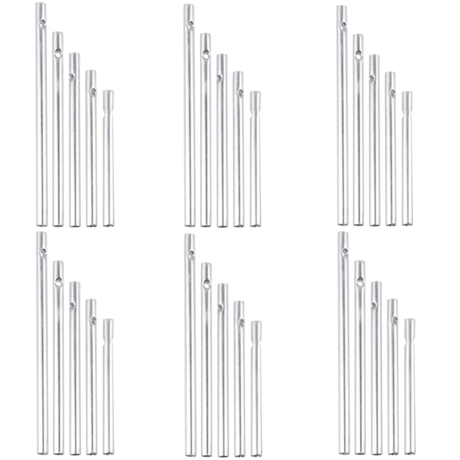 Wind Chime Tubes 30Pcs Wind Chime Kit Wind Chime Parts for DIY Home Garden Outdoor Hanging Decorations 5 Different Length (Wind Chime) — image 1