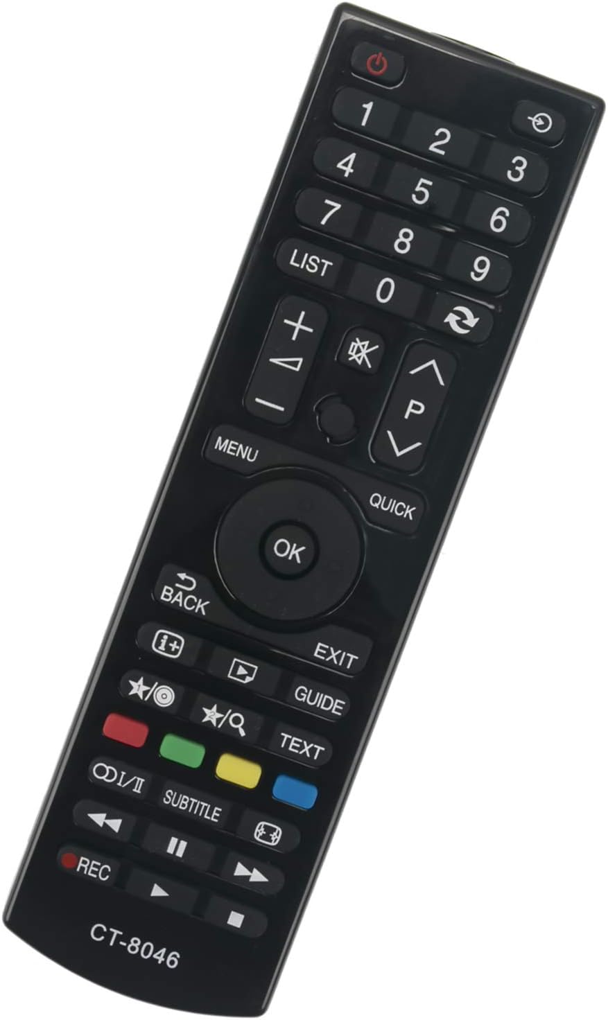 ALLIMITY CT-8046 Remote Control Replace Fit for Toshiba HD TV 24D1533DB 24D1544DG 24D1633DB 24W1633DB 24W1633DG 32L1544DG 32W1533DB 32W1534DG 32W1633DB 40L1533 40L1533DB 40L1533DG 40L1543DG