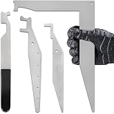 Firefighting Multi-Purpose Emergency Tool Kit, 4-Pack High-Strength Spring Steel Tools for Firefighters &ndash; Compact L-Shape Design for Emergency Operations