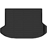 Binmotor-Upper Cargo Liner for Kia Seltos 2024 2025 2026 (Except SX), All Weather Car Floor Mat for Kia Seltos Accessories, TPE Rubber Liners Cargo Trunk Mat-Black