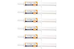 SmartPak SmartDigest Ultra Paste Digestive Health and Support Horse Supplement | Provides Prebiotics, Probiotics, Digestive Enzymes, Butterscotch Flavor, Pack of 6 Tubes