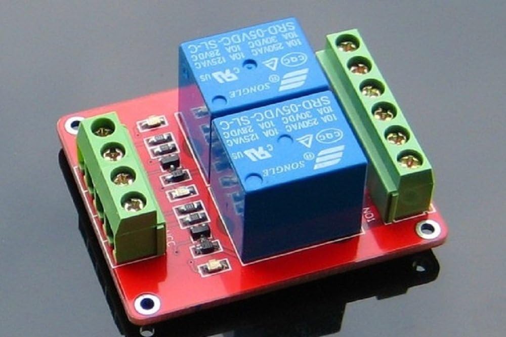 Puyu 2 Channel Relay Module / Expansion Board / Bi-directional Optocoupler Isolation / Low level triggered /24V