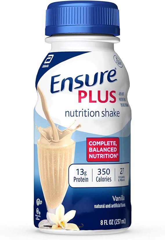 Ensure Plus Nutrition Shake, Vanilla, 8 ounces, 24 count Amazon.ca