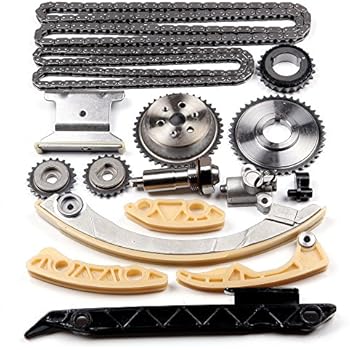 SCITOO 94201S Timing Chain Kit Tensioner Guide Rail Crank Sprocket Shaft Sprocket fits for Chevrolet Malibu 8-13 Equinox 10-15 Buick L4 2.0L 2.2L 2.4L