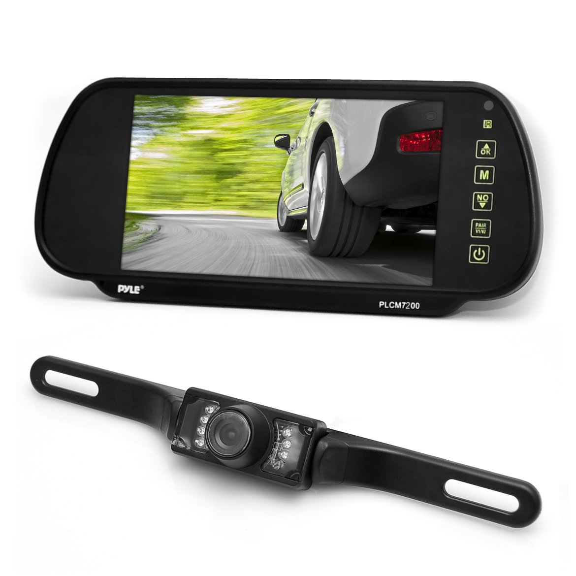 Pyle PLCM7200 Backup Camera & Rearview Monitor Parking Reverse System, Waterproof Night Vision Cam, 7'' LCD Display Built-into Bank Up Camera Bank Up Camera Pyle PLCM7200 Backup Camera & Rearview Monitor Parking Reverse System, Waterproof Night Vision Cam, 7'' LCD Display Built-into