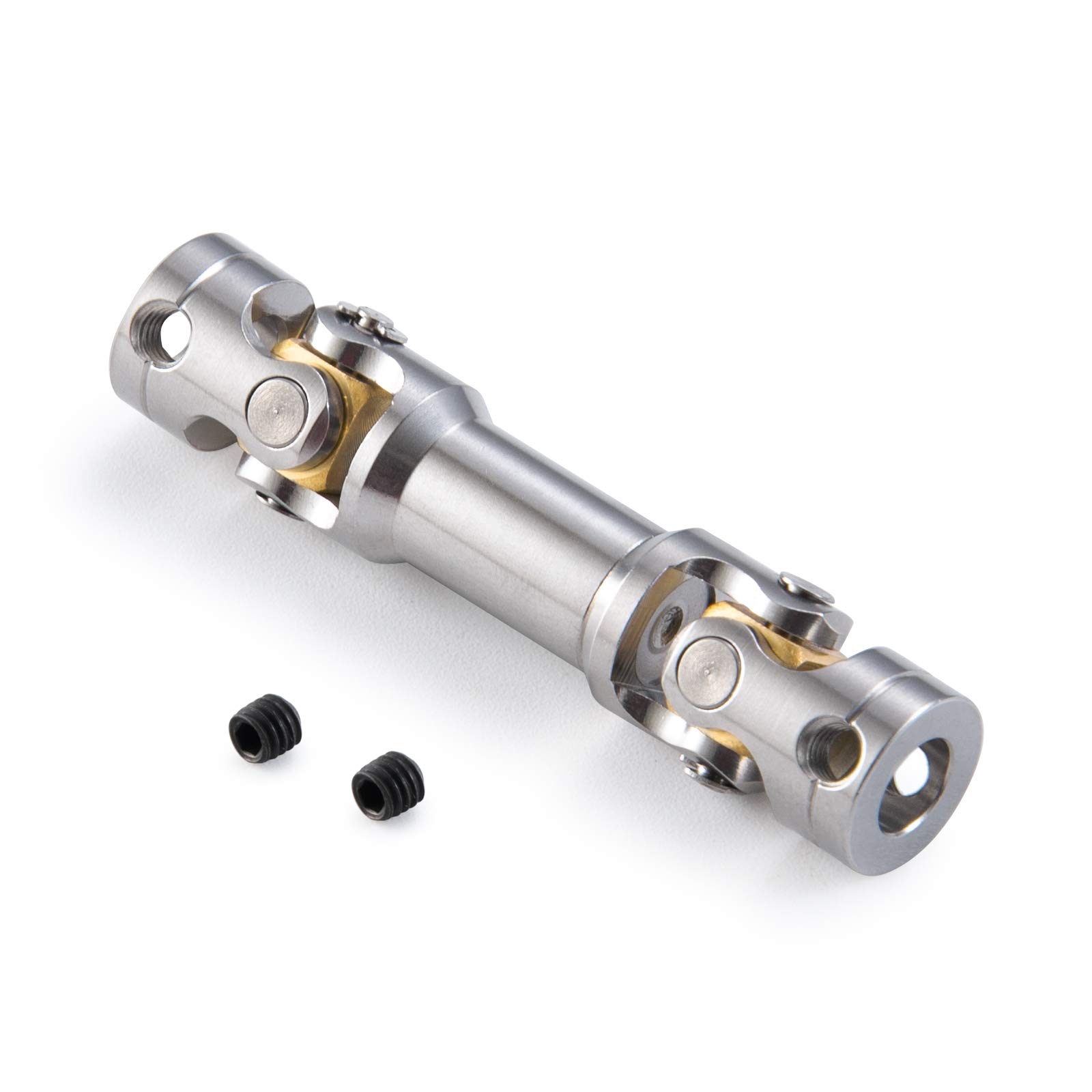 AXspeed 1Pcs Metal Drive Shaft for 1/14 RC Tamiya Tractor Climbing Trailer Upgrade Accessories (45mm-50mm)