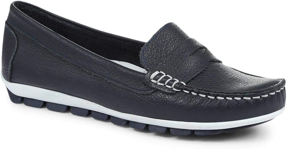 Pavers Wide Fit Leather Moccasin Penny Loafer 317 929 Amazon.co.uk Shoes & Bags