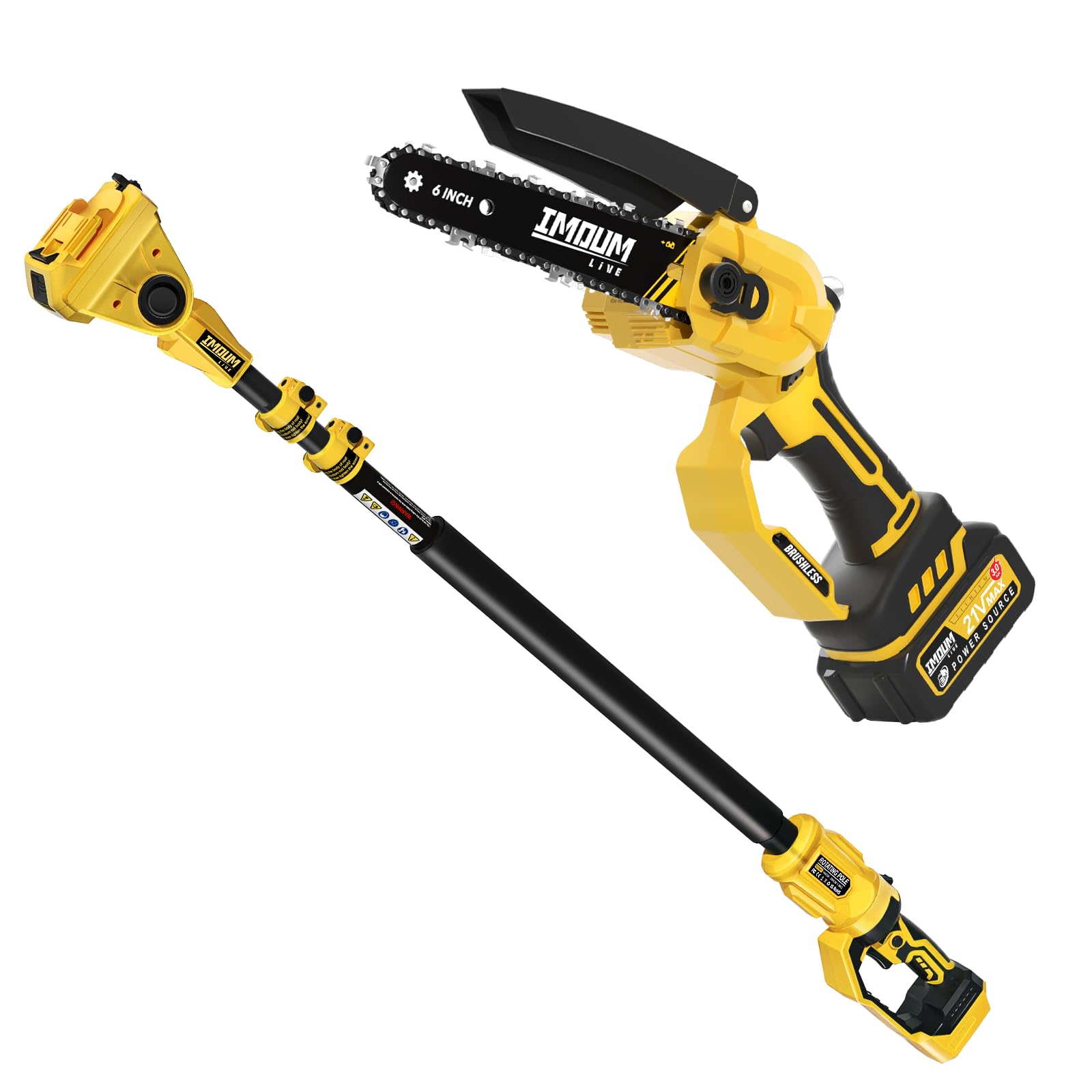 Photo 1 of 2 IN 1 6 INCH mini chainsaw & pole saw