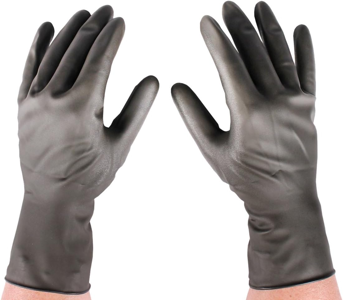 Infab 775080 Radiation Reduction Gloves, Latex Free, Heavy Attenuation, Size 8, Black