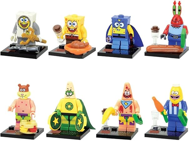 Amazon スポンジボブパトリック 8個ミニフィギュアbuilding Blocksおもちゃ ひらがな カタカナ 漢字 おもちゃ Amazon スポンジボブパトリック 8個ミニフィギュアbuilding Blocksおもちゃ ひらがな カタカナ 漢字 おもちゃ