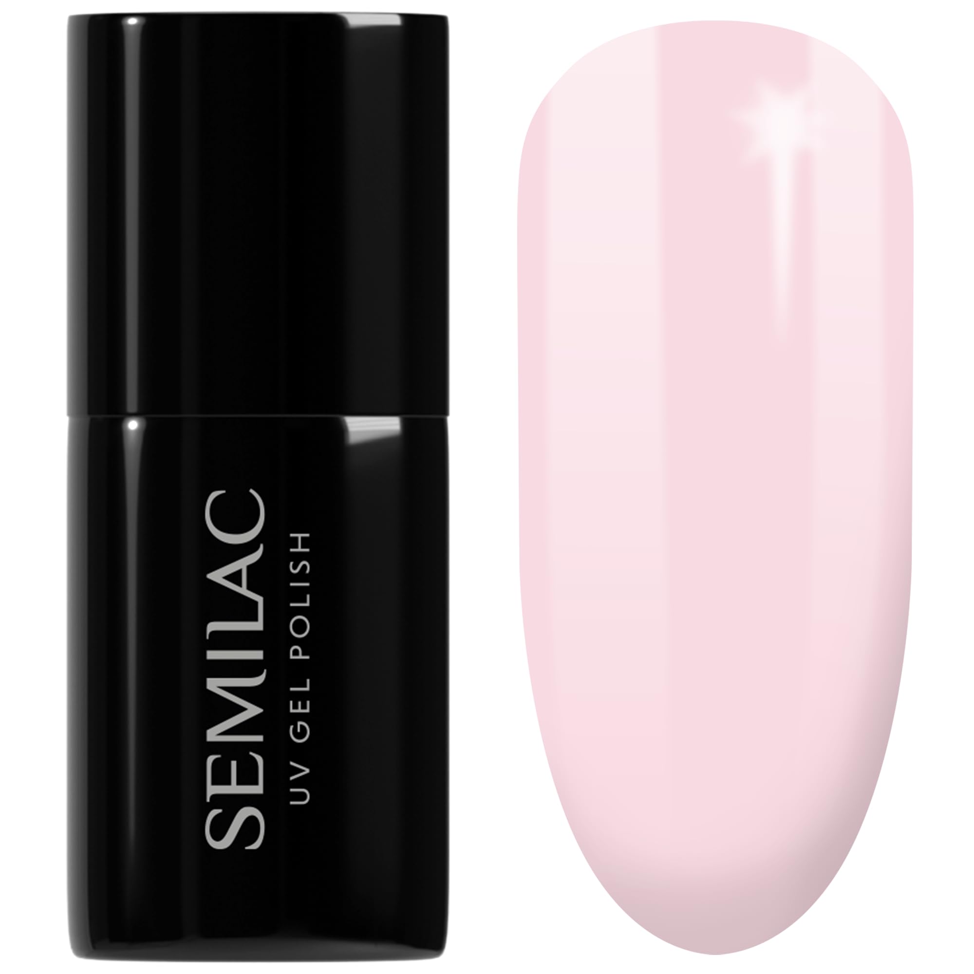 SEMILAC Gel Nail Polish 052 Pink Opal - Full Coverage Gel Polish - Soak Off Easy To Use LED/UV Nail Lamp - Long Lasting Manicure and Pedicure up to 3 weeks