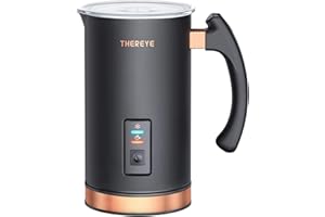 Milk Frother, Thereye Electric Milk Steamer, Automatic Hot and Cold Foam Maker and Milk Warmer for Latte, Cappuccinos, Macchiato, Hot Chocolate Coffee