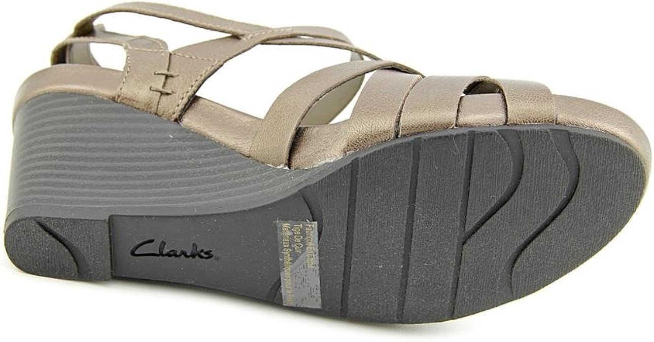 clarks women's star mello wedge sandal