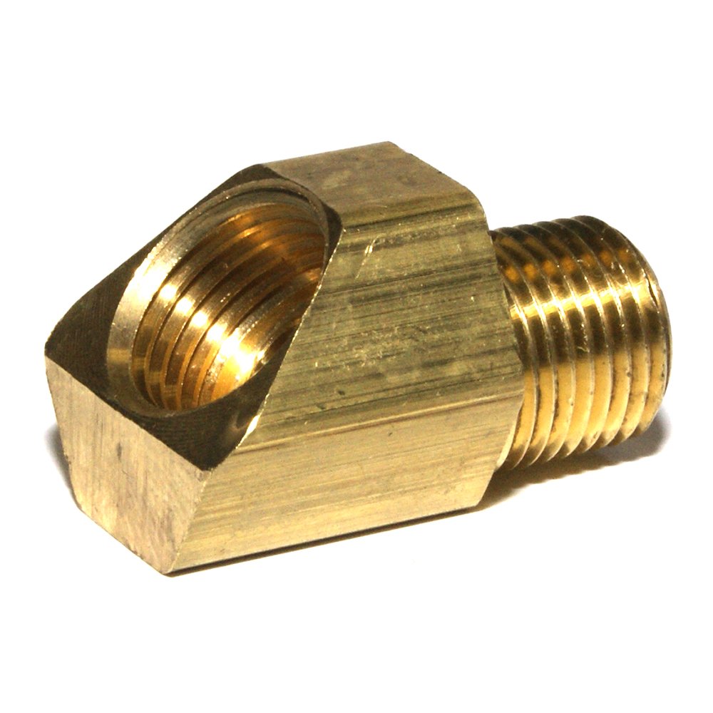 5/16"X1/4" Brass 45 Degree Elbow Inverted Flare Tube Fitting 2Pack