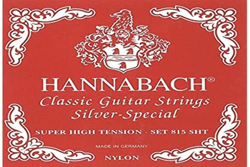Hannabach strings for classical guitar Seire 815 Super High Tension Silver Special (high quality, all-purpose string for almost every instrument, strings classical guitar, Made in Germany)