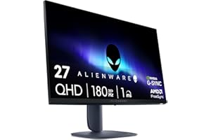 Alienware 27 Gaming Monitor - AW2725DM - 27-inch QHD (2560 x 1440) up to 180 Hz Display, 1ms Gray to Gray, IPS Panel, NVIDIA 