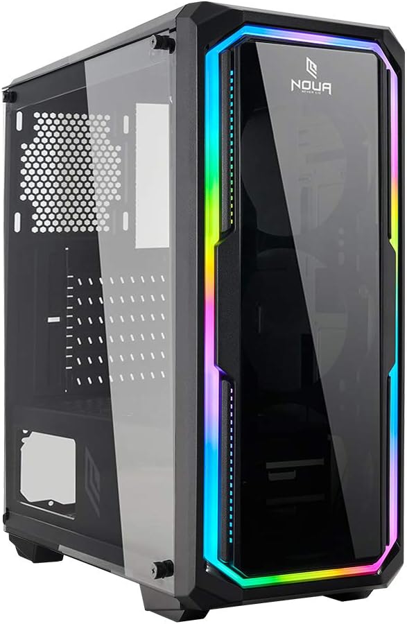 Case PC Noua Diamond C112 - ATX, Vetro Temperato, Ventola ARGB, Supporto E-ATX - Foto 3