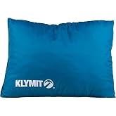 Klymit Drift Base Camp Pillow | Lightweight and Versatile Travel Pillow with a Memory Foam and Gel Fiber Core | Blue