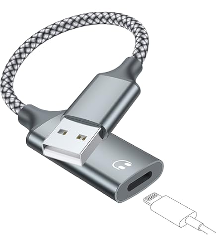 Amazon.com: Fidioto USB Male to Lightning Female Audio Adapter