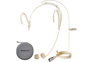 Earset Headset Microphone Portable Headworn Over Ear Hanging Condenser Mic Compatible with Audio Technica Wireless System Bod