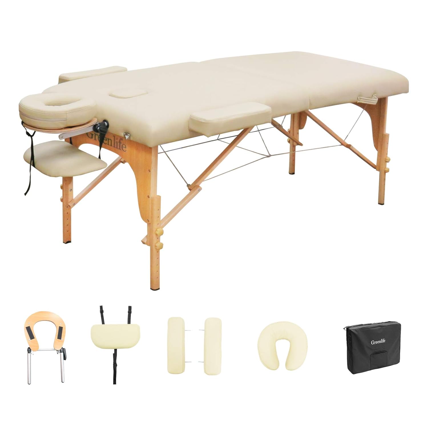 GreenLife® Basic™ Super Stable Portable 2 Fold Massage Reiki Facial