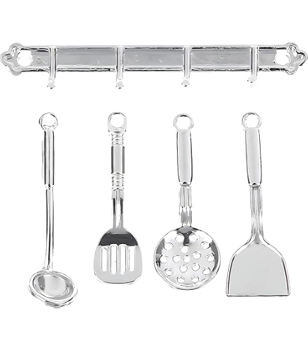 International Miniatures Dollhouse Set Of 2 Silver Saucepans | 1:12 Scale Metal Miniature Pots For Dollhouse Kitchen
