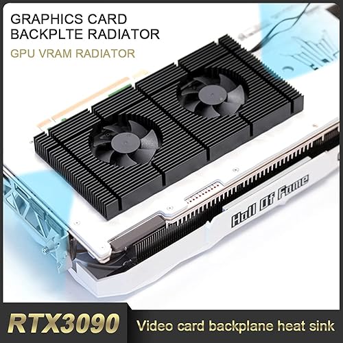 Temp 3090 Vram GPU Backplate Radiator Graphics Card Backplane