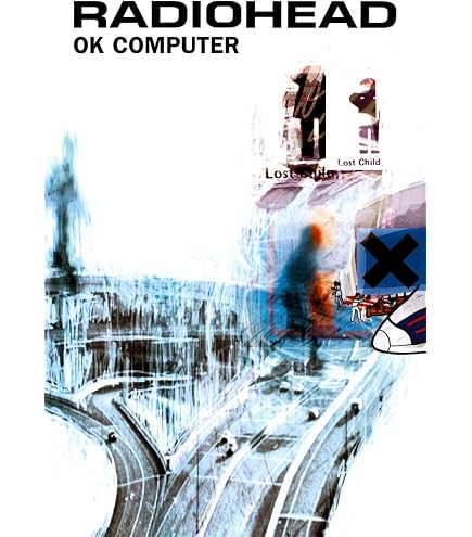 Radiohead Poster – Computer Screen Collage Art, 24x36 Inches, Hot New Reproduction