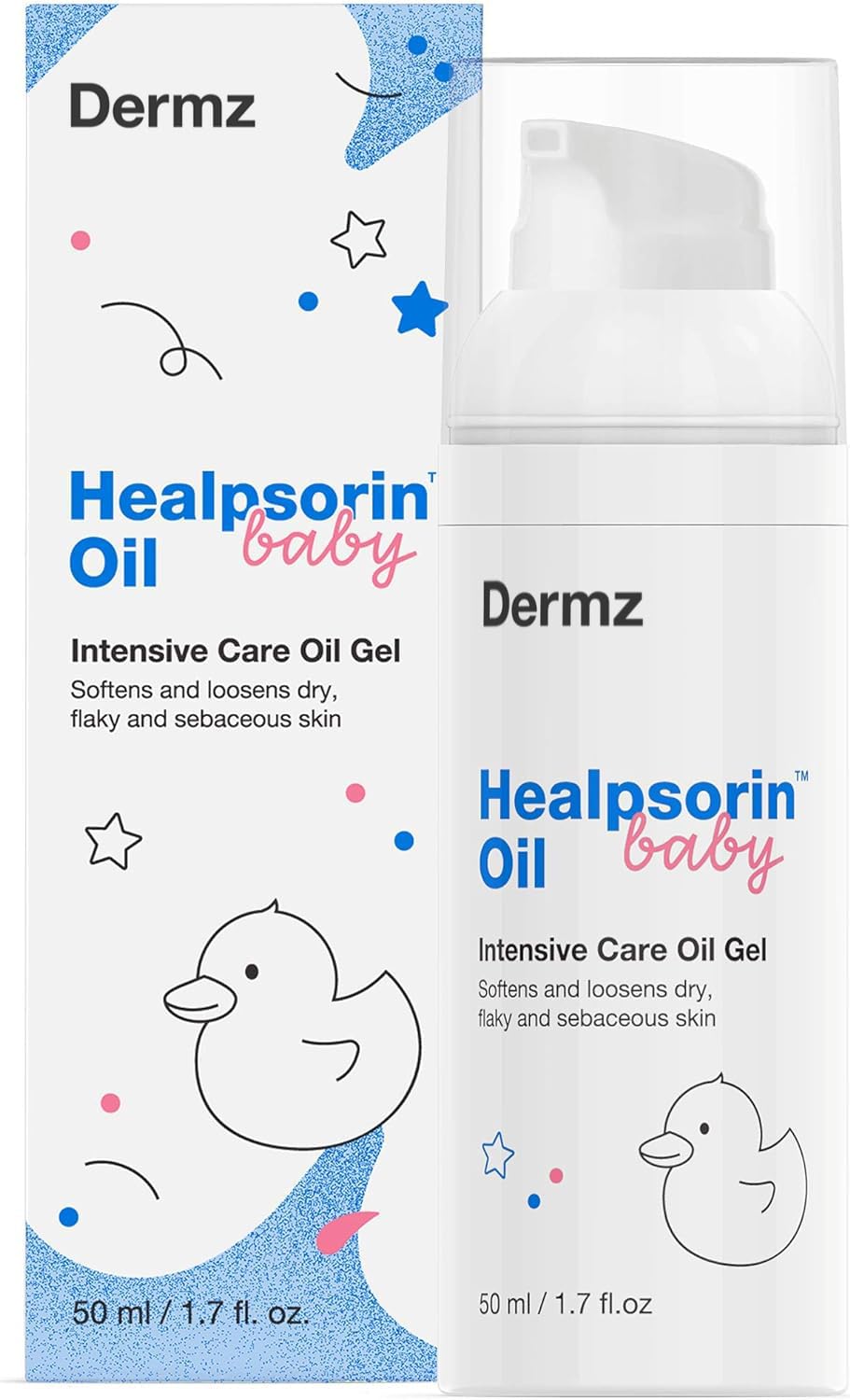 Healpsorin Soothing Baby Oil Gel - Cradle Cap Treatment - Easy-Absorption with No Greasy Residue - Moisturize, Revitalize & Enhance Skin Barrier - Baby Oil for Dry Skin