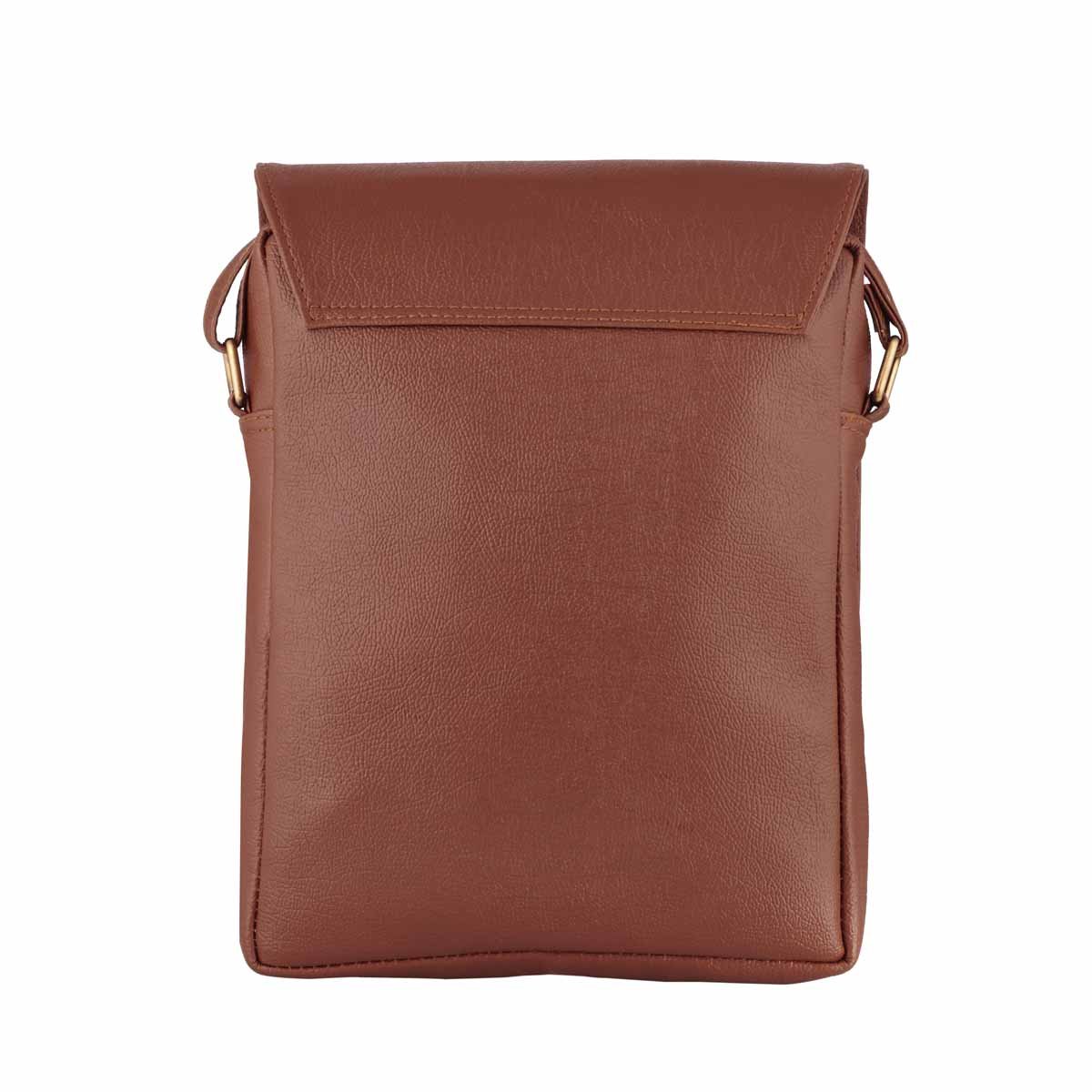 faux leather unisex sling bag