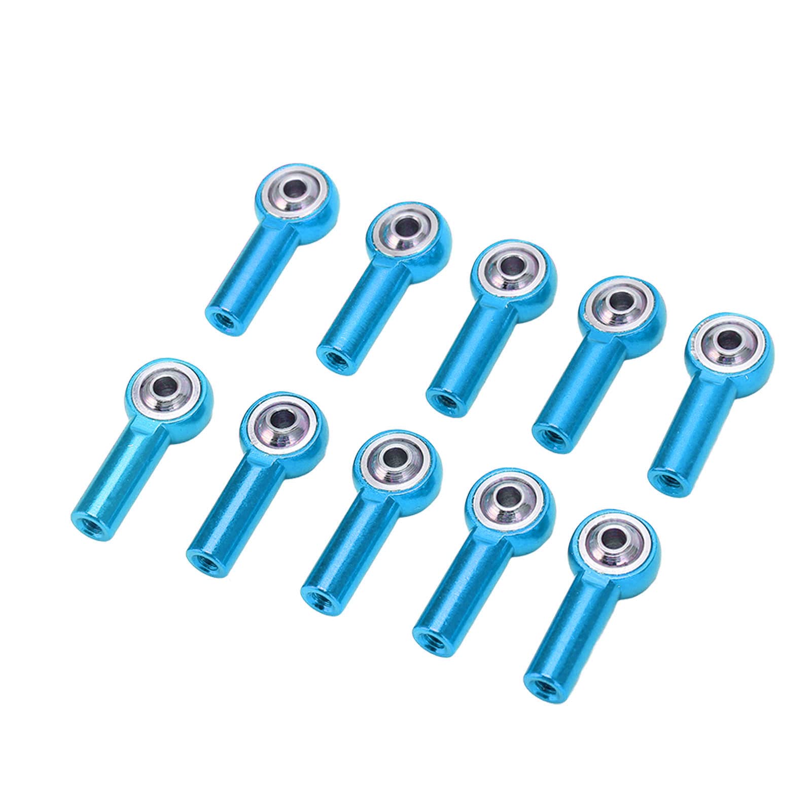 Dilwe 10PCS M3 26mm RC Ball Joints, Aluminum Alloy Link Rod Ends for 1/10 1/8 RC Cars, Crawlers | Trucks, Universal Upgrade Parts (Blue)