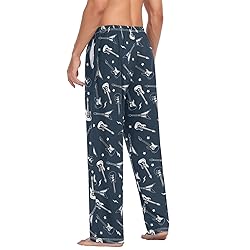 Ollabaky Men's Pajama Pants Guitar Pjs Bottoms with