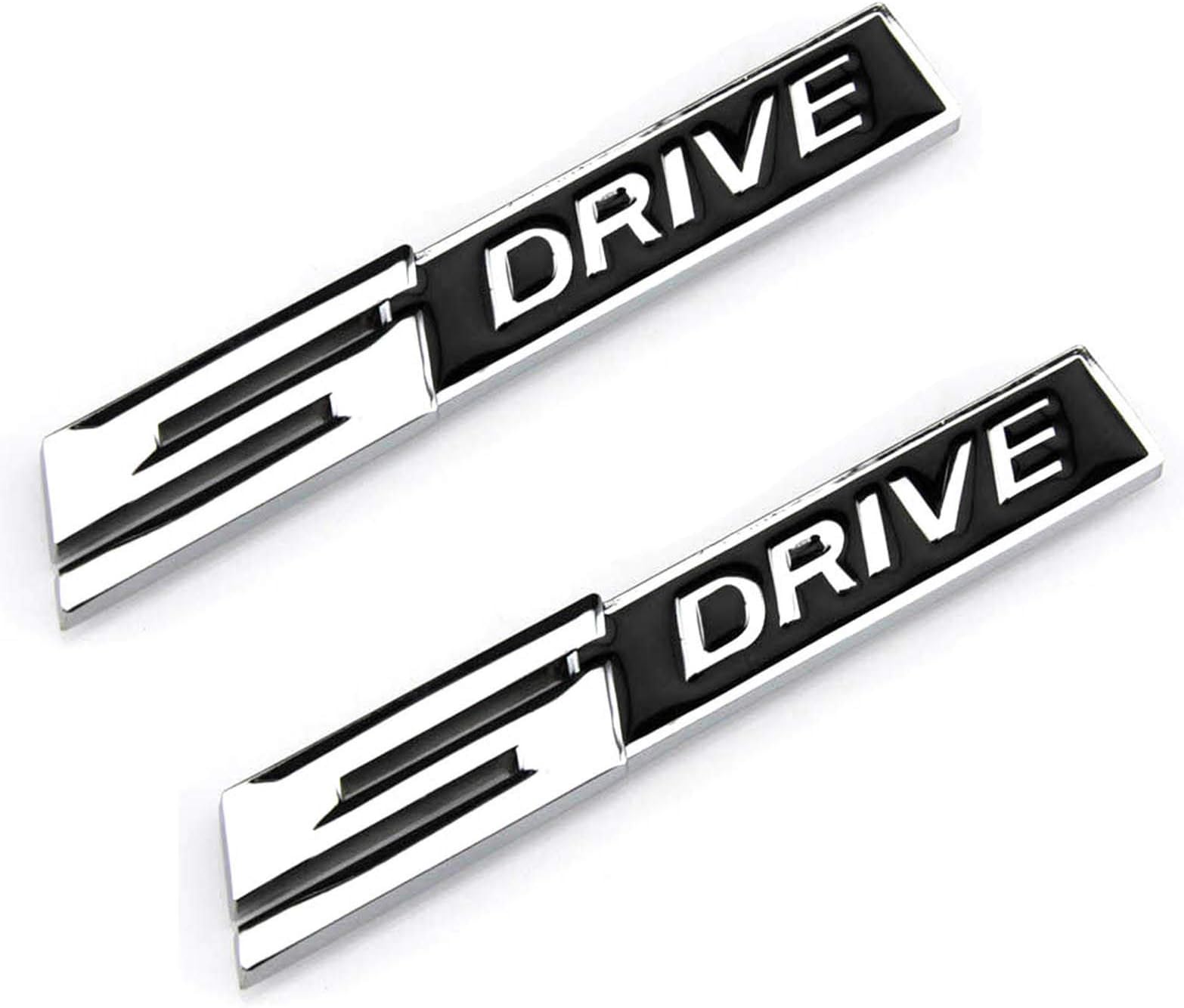 2Pcs 3D SDRIVE Auto Car Side Fender Rear Trunk Emblem Sticker Badge Decals