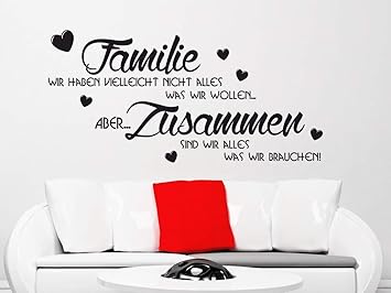 X Modeling Wandtattoo Familie Wandsticker Wandaufkleber