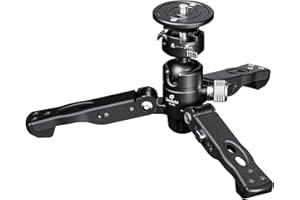LEOFOTO VD-03 Monopod Tilt Base/Stand/Ground Pod w Ball Head/Quick Release Combo