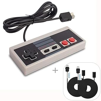 NES Controller Usb WADEO Nintendo Classic Mini Edition Controller mit SNES Mini Verlängerungskabel 3M/10ft*2 Verlängerung Kab