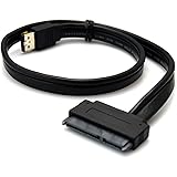 HANDSOME Hard Disk Drive SATA 22Pin (7Pin + 15Pin) to eSATA USB 2.0 Power Data Cable adapter for 2.5" Hard Disk Drive