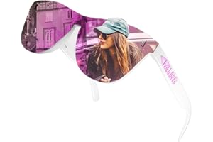 ROCKNIGHT HD Polarized UV400 Protection Anti Glare Lightweight Outdoor Sunglasses Trendy Flat lens TR90 Skin-Friendly Frame