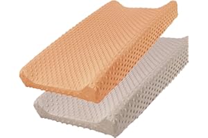 iEvolve Changing Pad Cover Ultra Soft Minky Dots Changing Table Cover Breathable Changing Table Sheet Diaper Changing Pad Cov