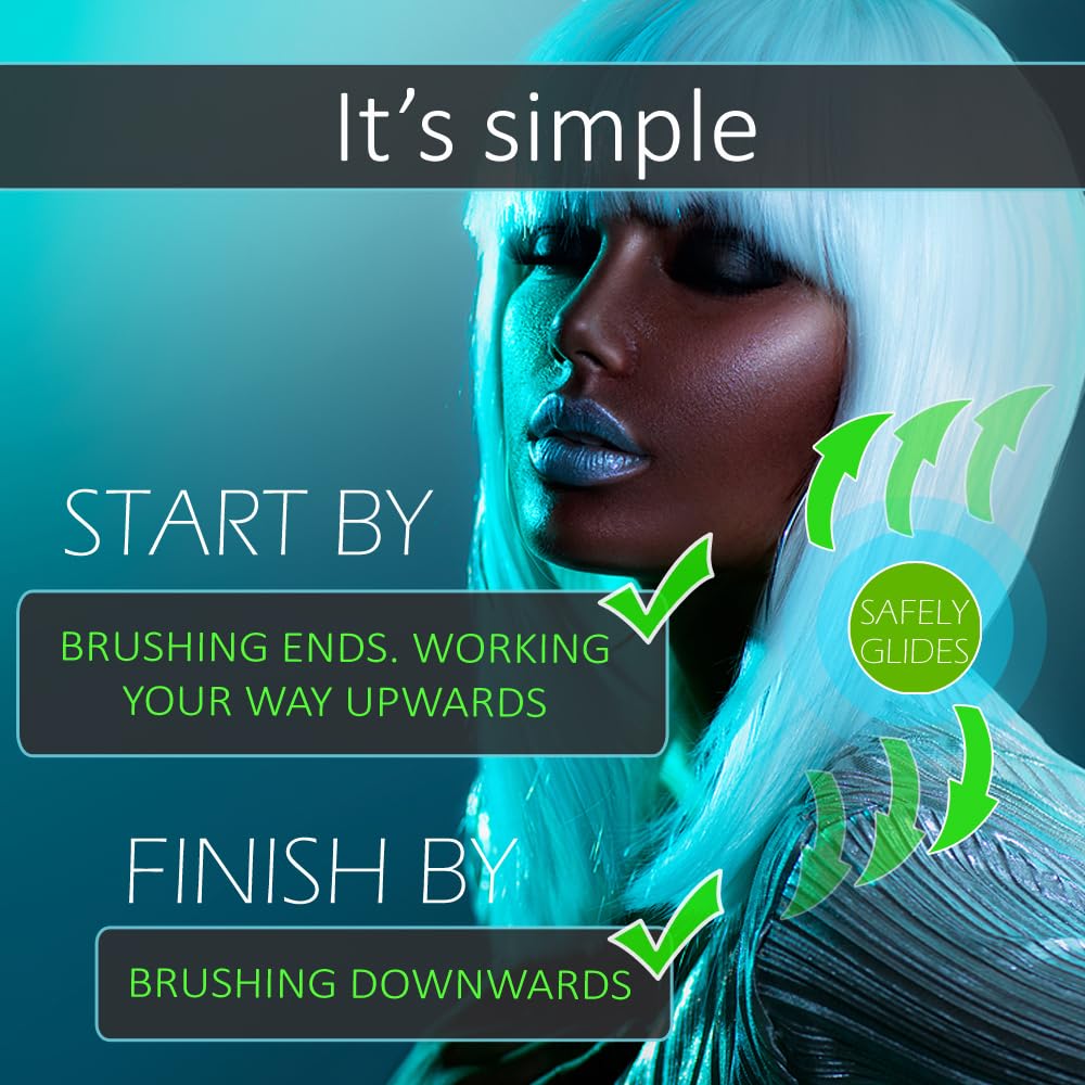 One Twenty Three Loops - Loop Brush - Safe for Hair Extensions, Weaves and Wigs