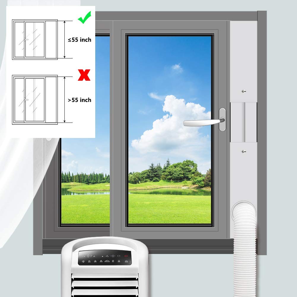 Buy gulrear Portable Air Conditioner Window Vent Kit, Window Slide Kit Plate for Portable Air