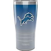 Tervis Traveler NFL Detroit Lions - Ombre Triple Insulated Tumbler Travel Cup Keeps Drinks Cold & Hot, 20oz, Stainless Steel