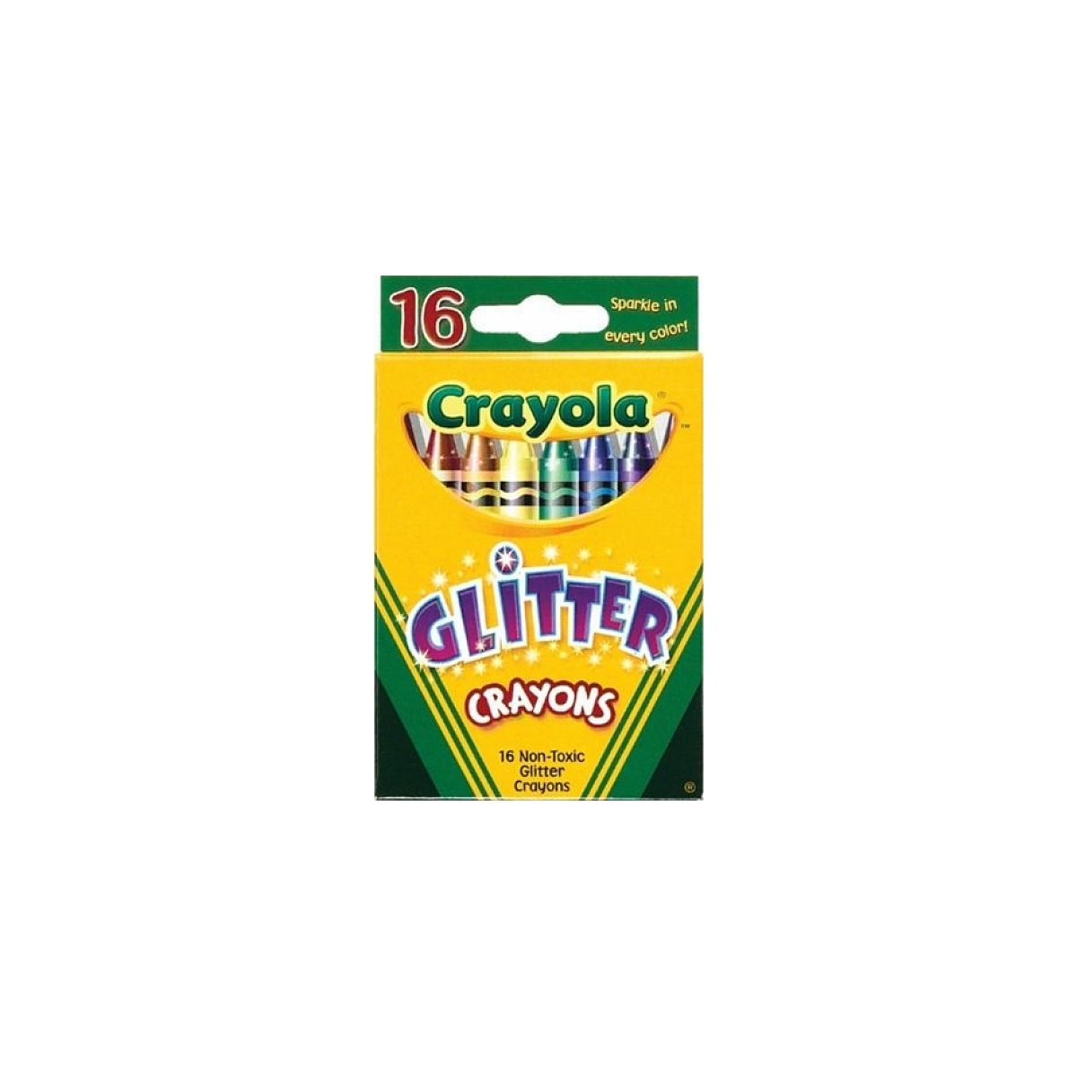 Crayola Bulk Buy Glitter Crayons 16/Pkg 52-3716 (6-Pack)