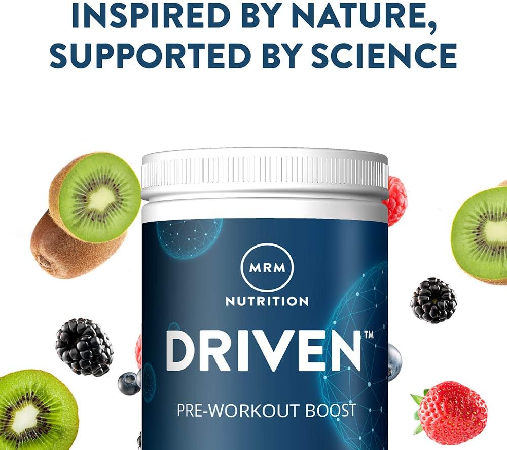 MRM Driven Pre Workout Powder for Training Boost - (Mixed Berries): Health & Personal Care