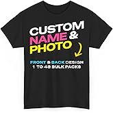 Custom T-Shirt – Design Your Own Shirt with Text, Photo or Logo – Personalized Printed Cotton Tee for Men & Women