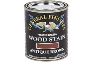 General Finishes Water Based Wood Stain, 1 Pint, Antique Brown